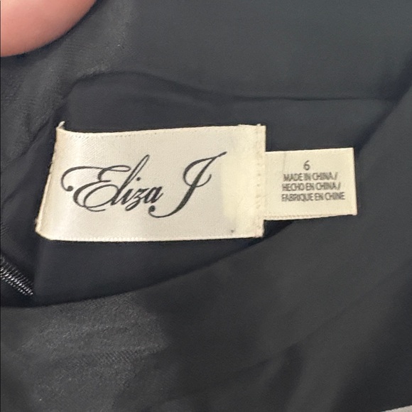 Eliza J Black and Silver A-Line Skirt - Picture 2 of 6